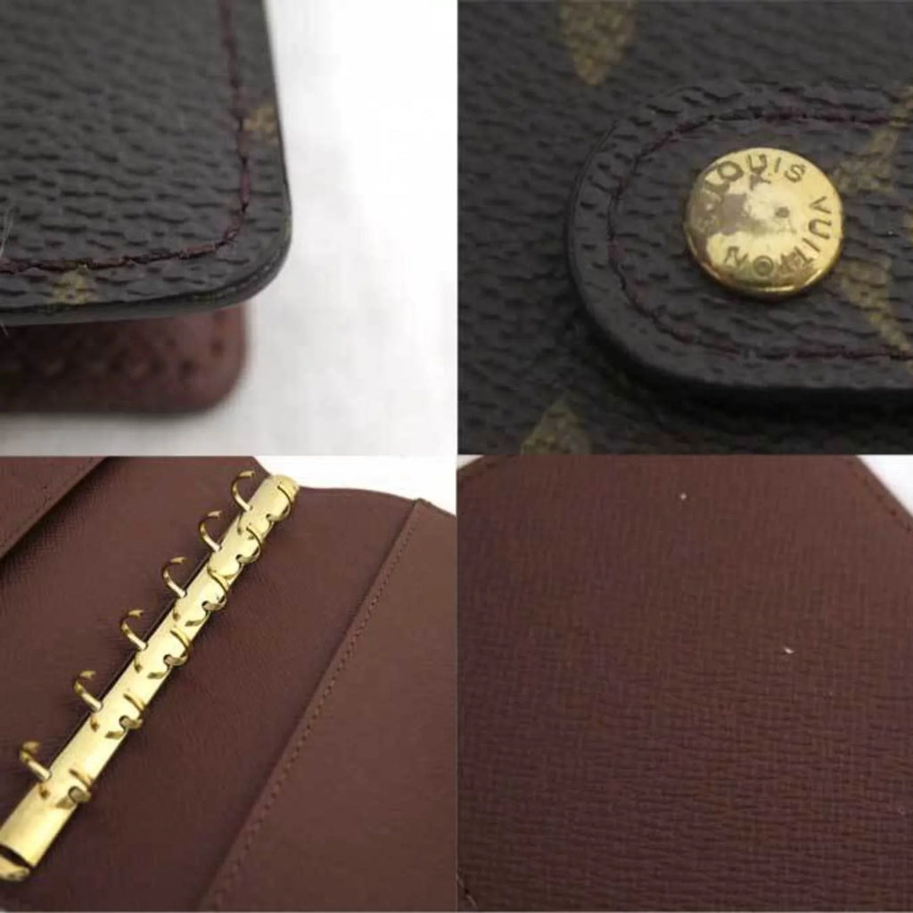 Pre-Owned Louis Vuitton LOUIS VUITTON Notebook Coating Monogram Agenda PM Canvas Brown Unisex R20005 (Good)