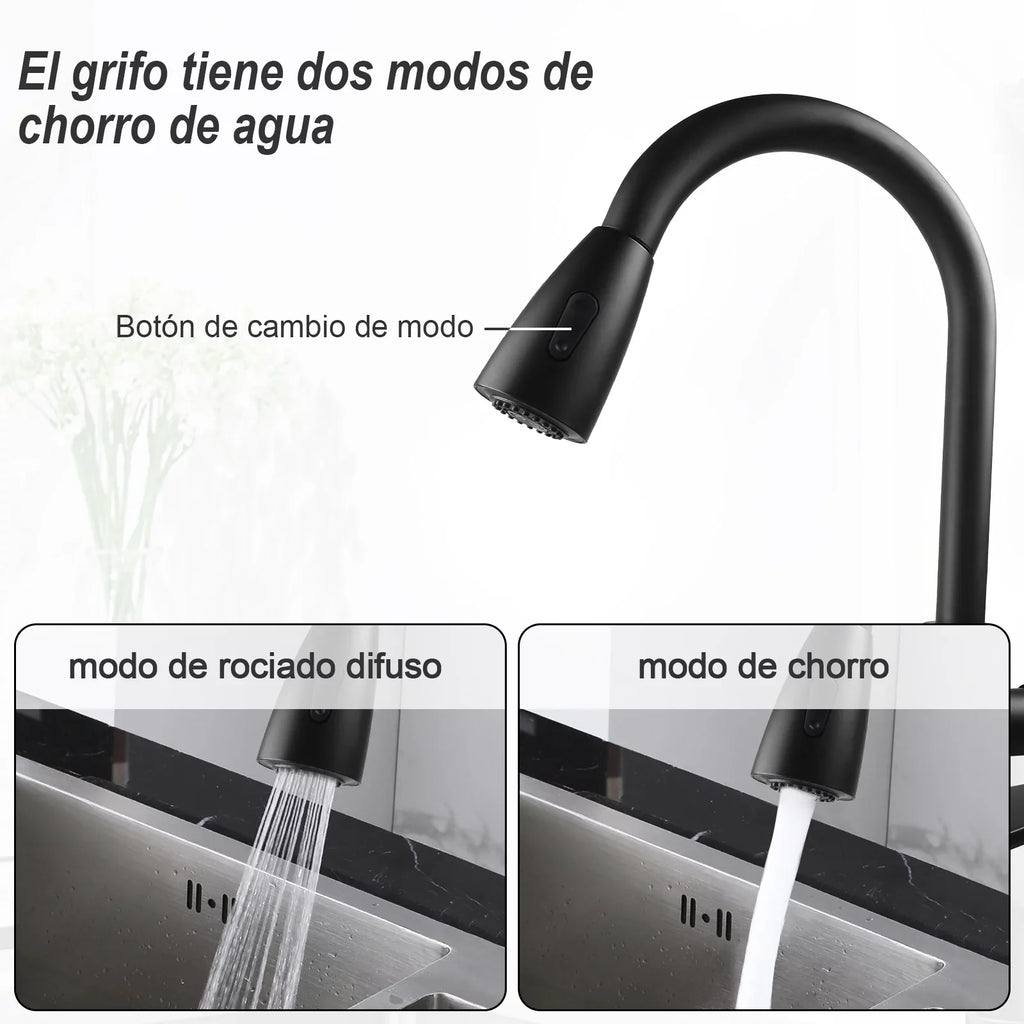 Kitchen Faucet with Pull Down Sprayer, High Arc Single Handle Kitchen Sink Faucet with Deck Plate, Commercial Modern Stainless Steel Kitchen Faucets Kitchen, RV, Bar, Silver