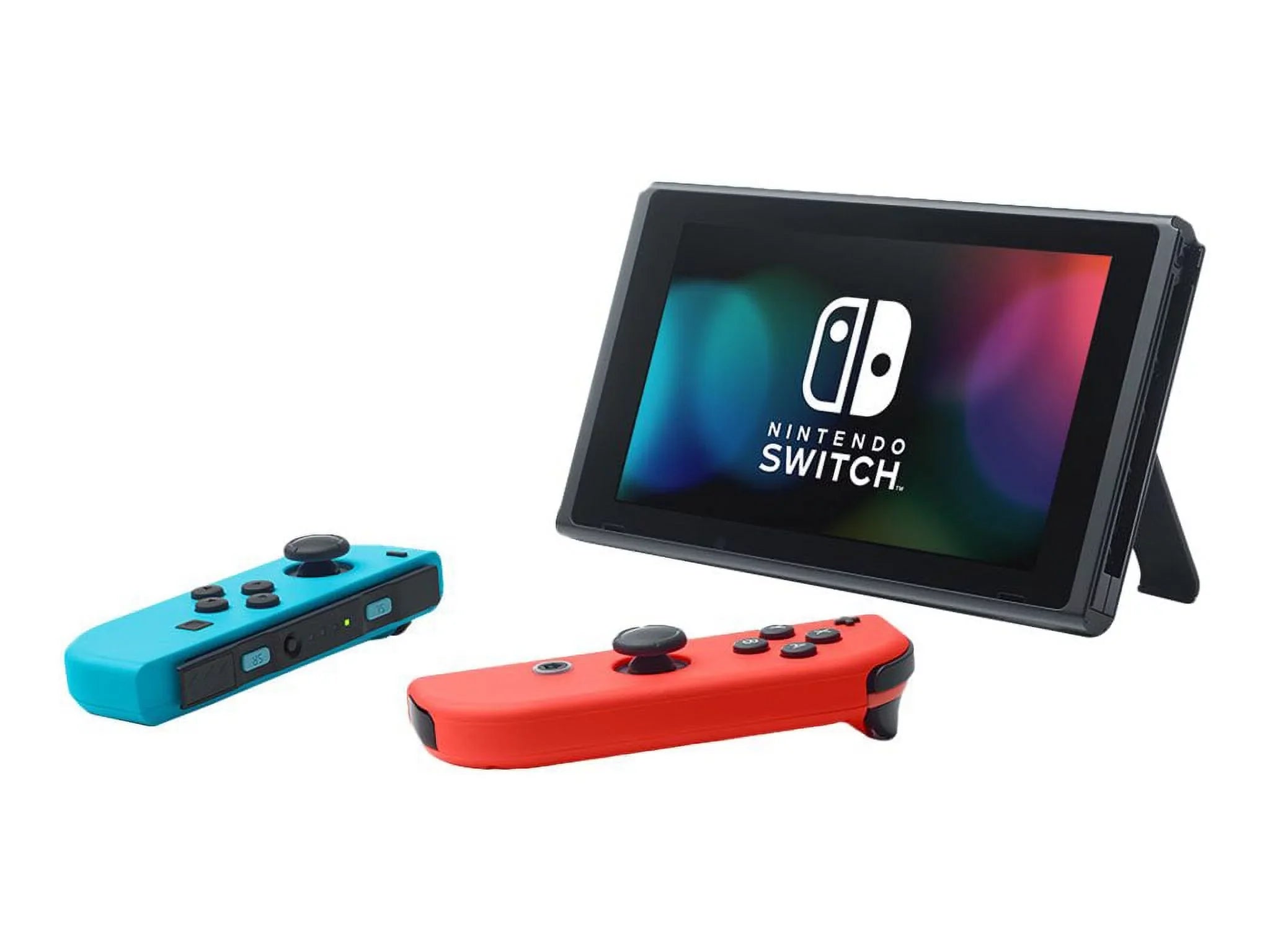 Nintendo Switch with Neon Blue and Neon Red Joy-Con - Game console - Full HD - black, neon red, neon blue - Mario Kart 8 Deluxe