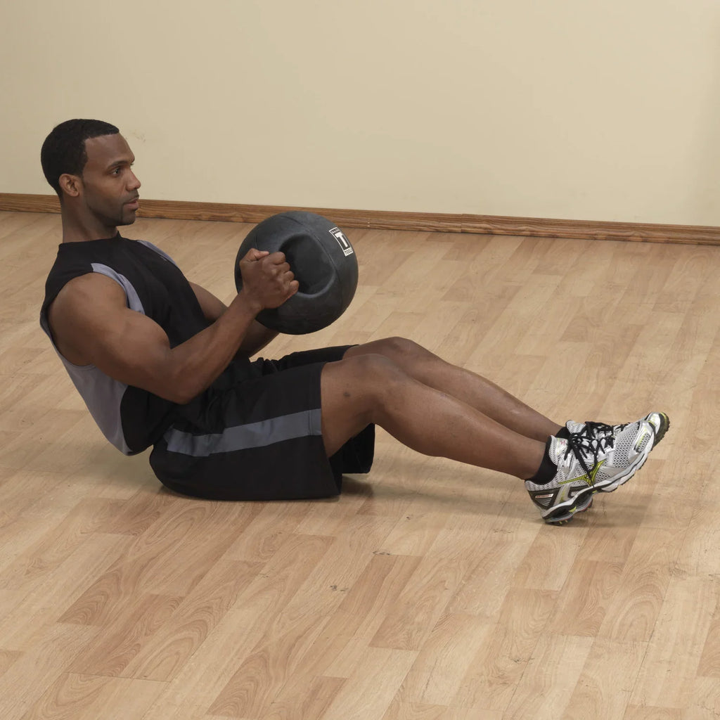 BSTDMB14 14lb BLack Dual Grip Medicine Ball