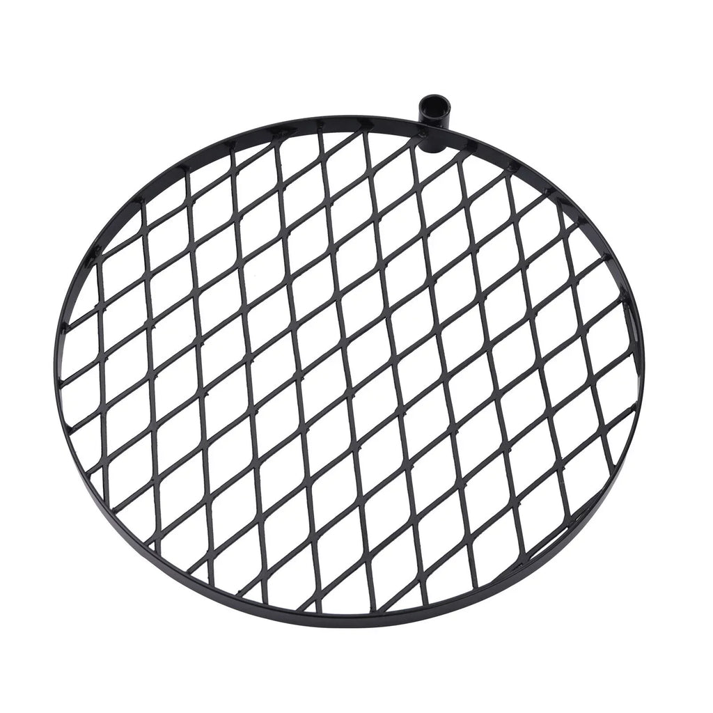 2 in1 Adjustable Fire Pit Grill Outdoor Swivel Camping Grill Charcoal BBQ Grill