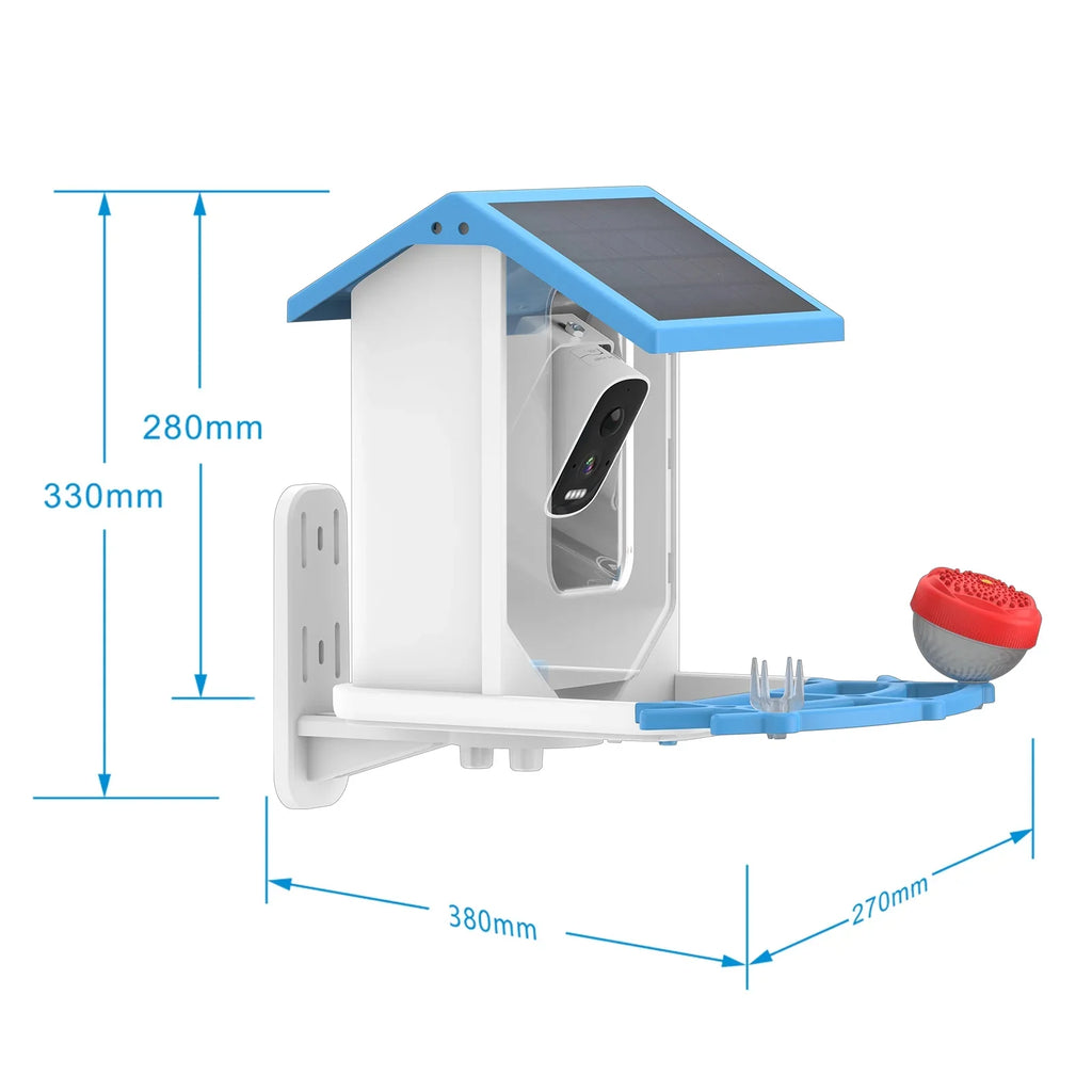 Nebublu camera,Feeder Feeder Auto Capture Videos Camera 1080p Vision Solar Camera 1080p Real Camera Feeder Low Ip66 Waterproof Solar Camera Feeder With Vision Camera