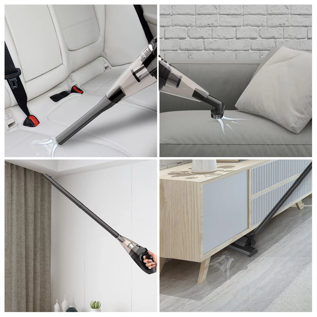 DOFLY Rechargeable Vacuum Cleaner Cordless, Upgraded 11000PA Super Suction Stick Vacuum Cleaner, Handheld Vacuum Cordless Stick Vacuum with LED Light(AK-007A-Pro)