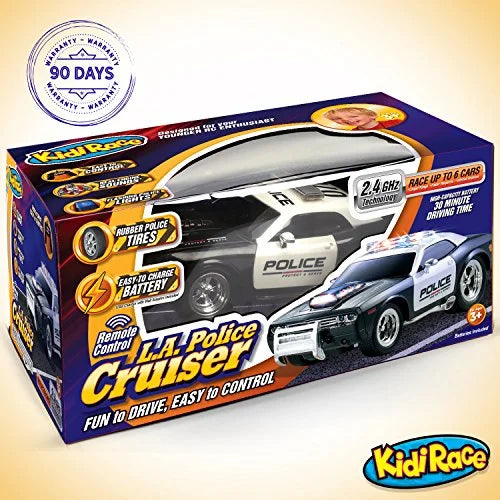 KidiRace RC Remote Control Police Car Kids Strong Fun and Easy to Control