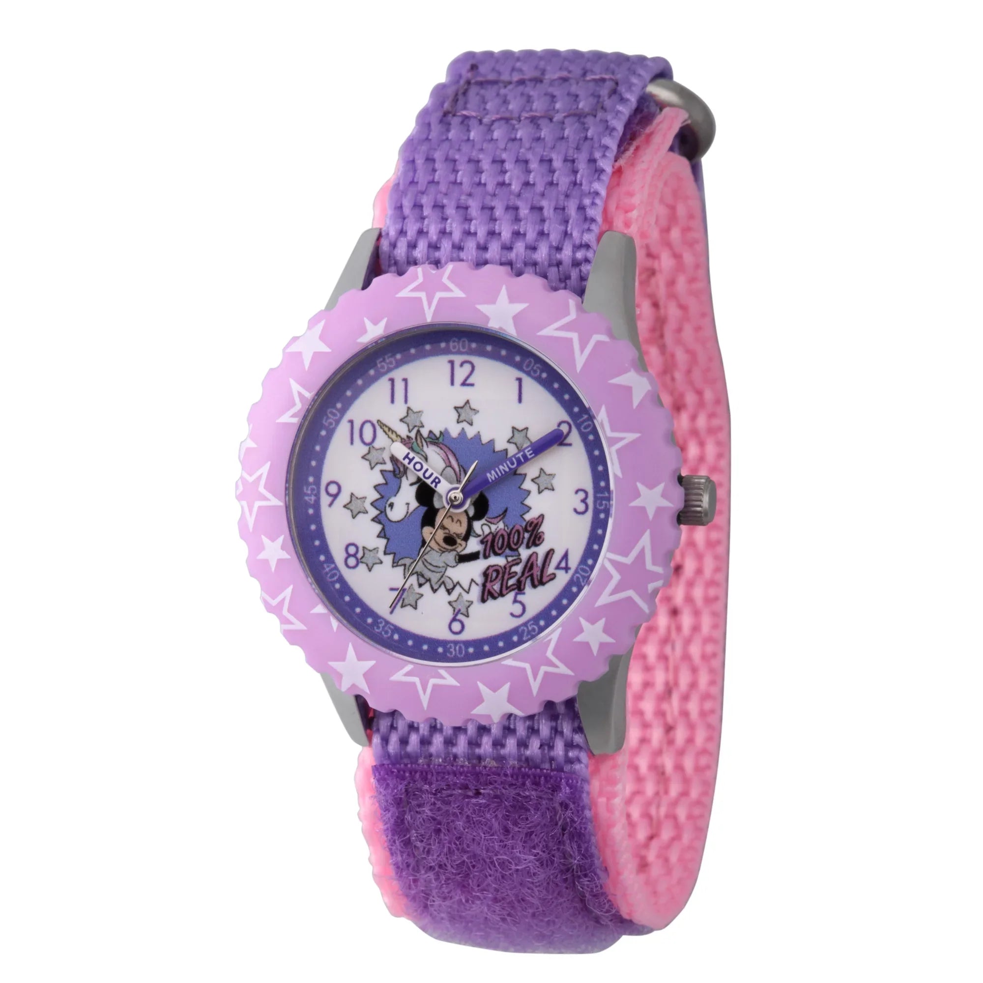Disney Minnie Mouse Girls' Stainless Steel Watch,1-Pack