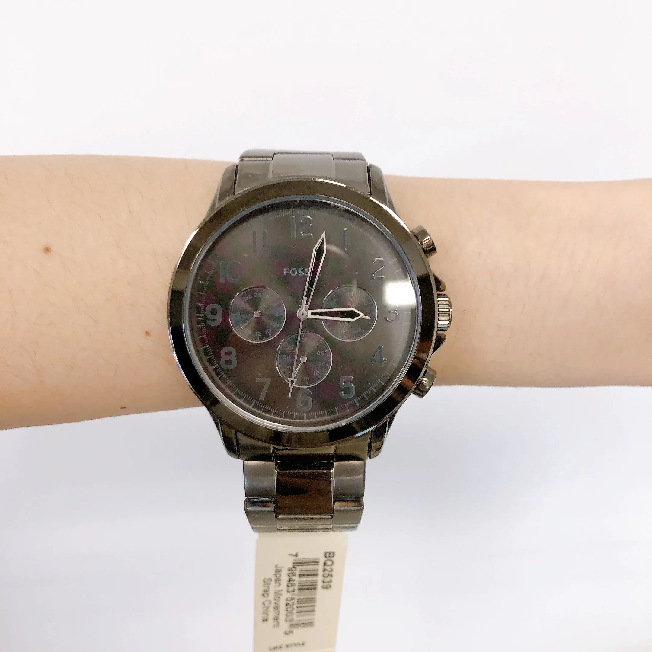 FOSSIL BQ2539 YORKE SMOKE GUNMETAL GREY CHRONOGRAPH MEN'S WATCH