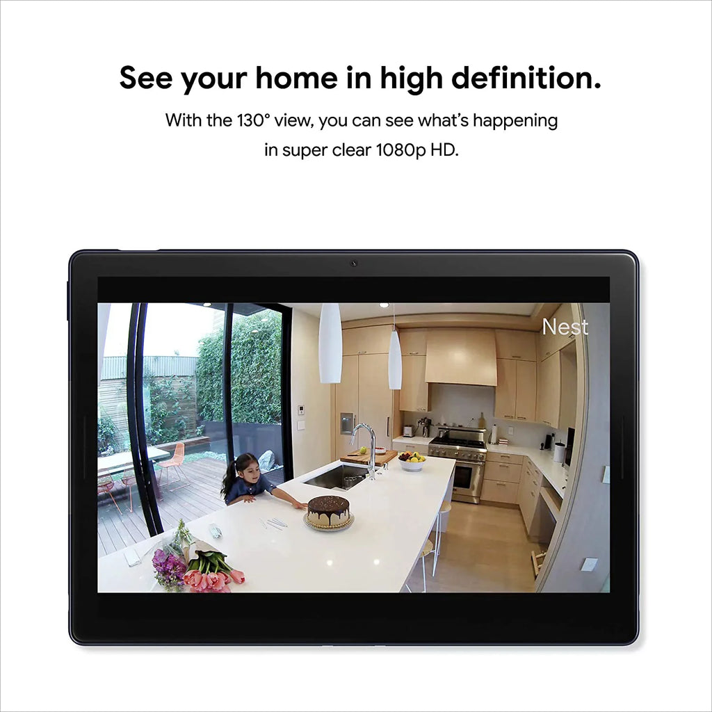 Google Nest Cam Indoor - Wired Indoor Camera Home Security - Control with Your Phone and Get Mobile Alerts - Surveillance Camera with 24/7 Live Video and Night Vision