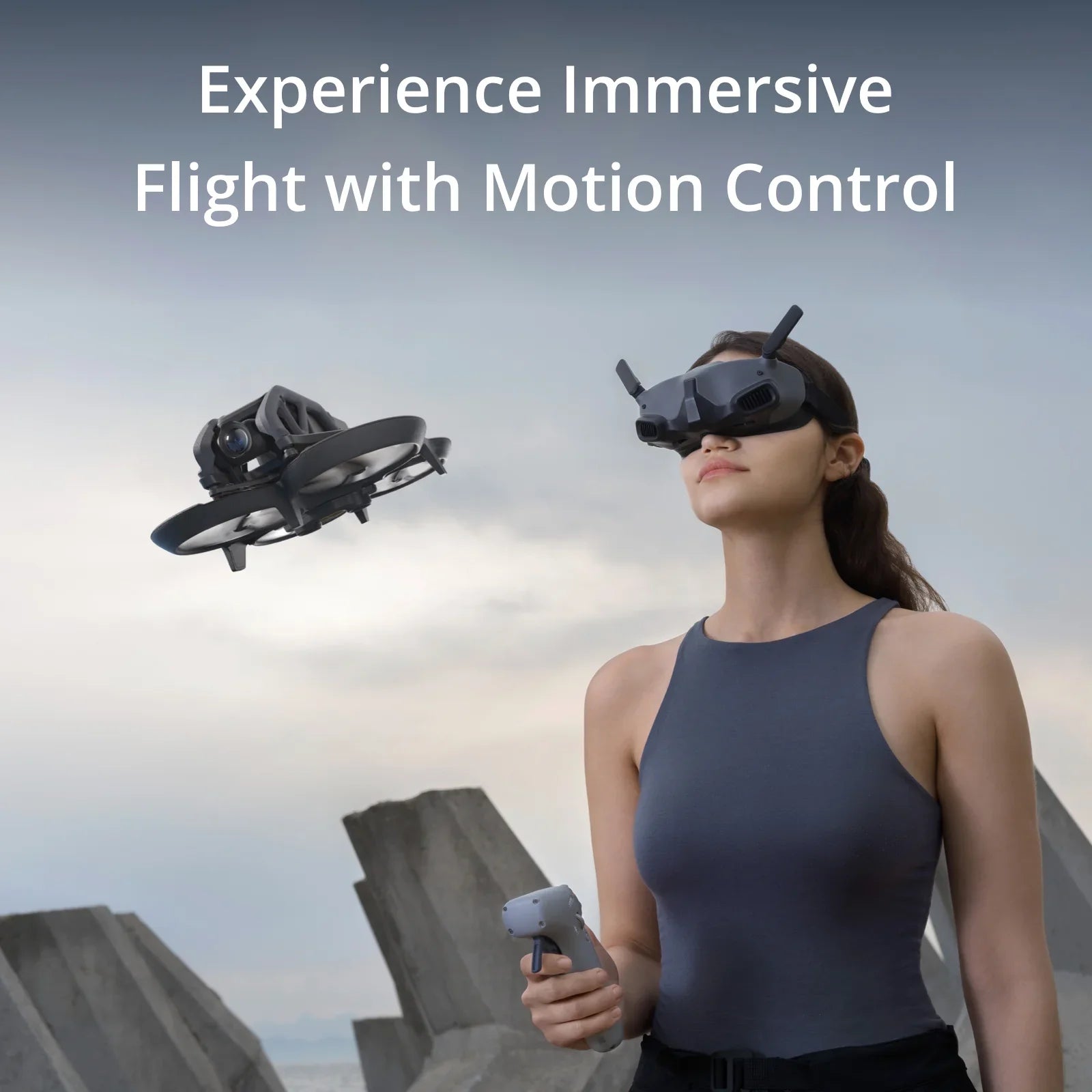 DJI Avata Explorer Combo w/ Goggles Integra & Motion Controller 2 with FMK Bundle