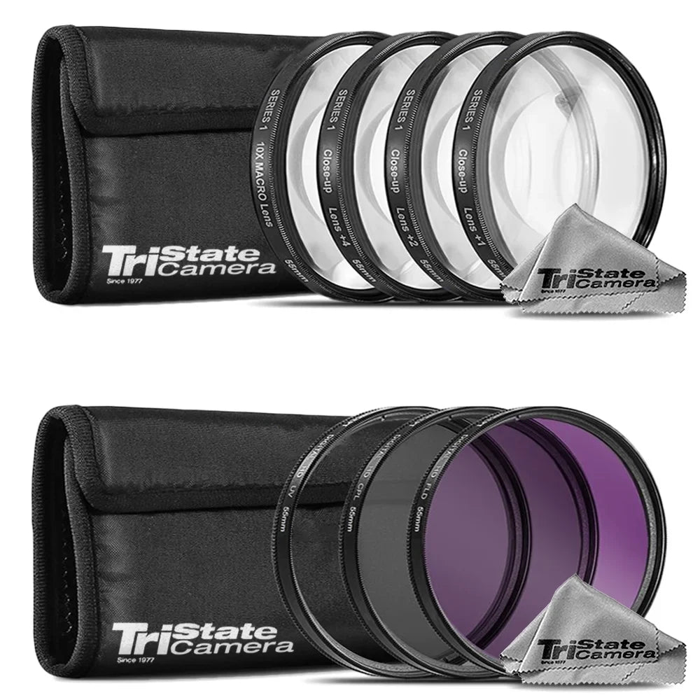 Olympus M.Zuiko Digital ED 75-300mm f/4.8-6.7 II Lens+ 7 Piece Filter & More - 64GB Accessory Kit