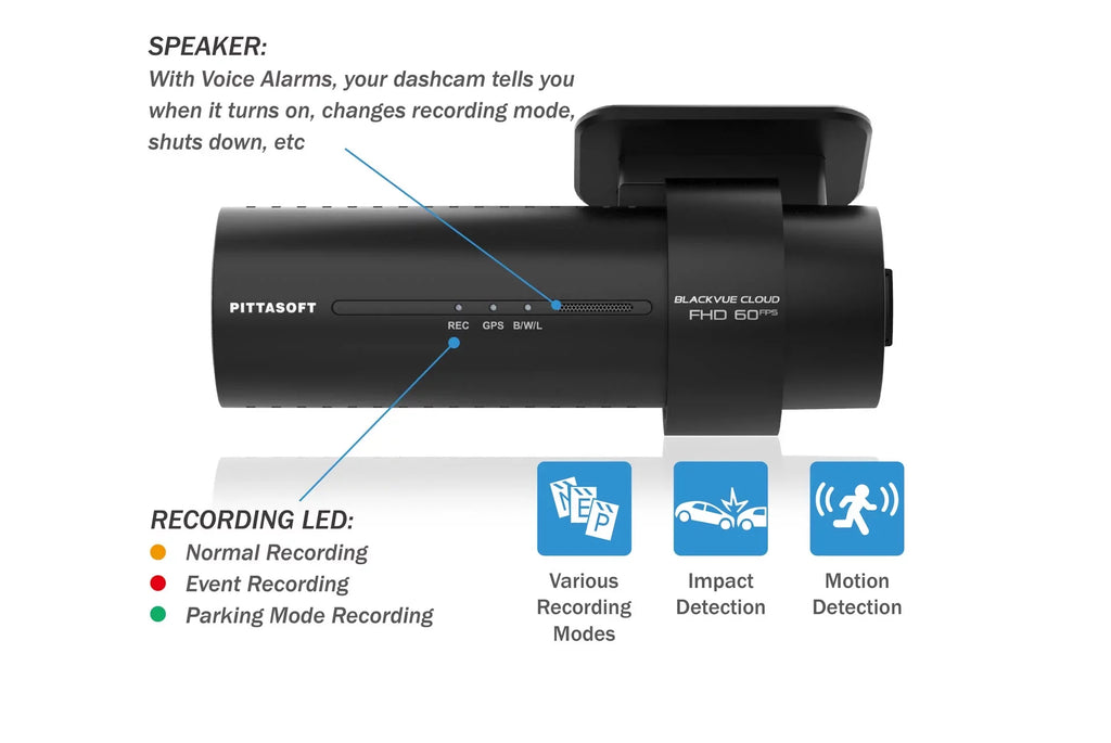 BlackVue DR770X-2CH-TRUCK Front + Waterproof Exterior Dash Cam With 64GB Card | Cloud-Ready 1080p 60FPS GPS & WiFi