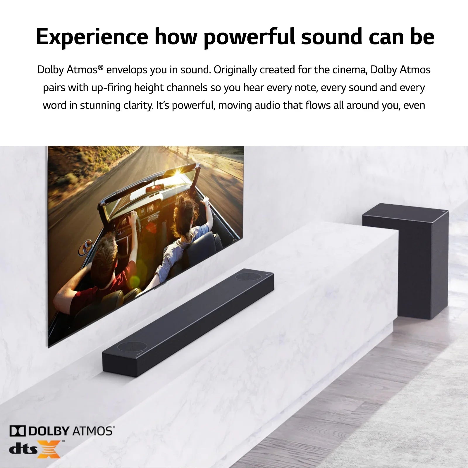Restored LG 3.1.2 Channel High Res Audio Soundbar with Dolby Atmos and 4K Pass-Through, SPM7A (Refurbished)