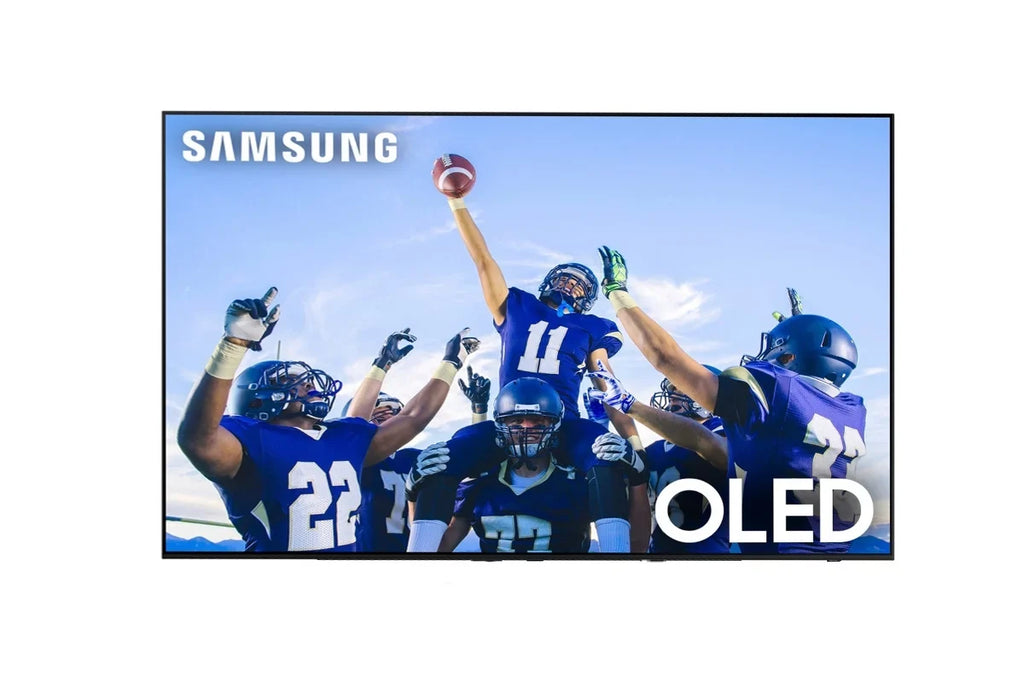 Samsung QN55S90CAFXZA 55" 4K OLED Smart TV with AI Upscaling with a Samsung HW-B550 2.1ch Soundbar and Subwoofer with Dolby Audio (2023)
