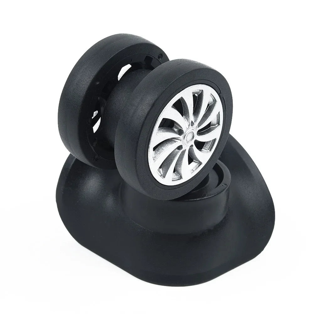 Yuri 4 Set Replacement Luggage Suitcase Wheels Swivel Universal Wheel Black