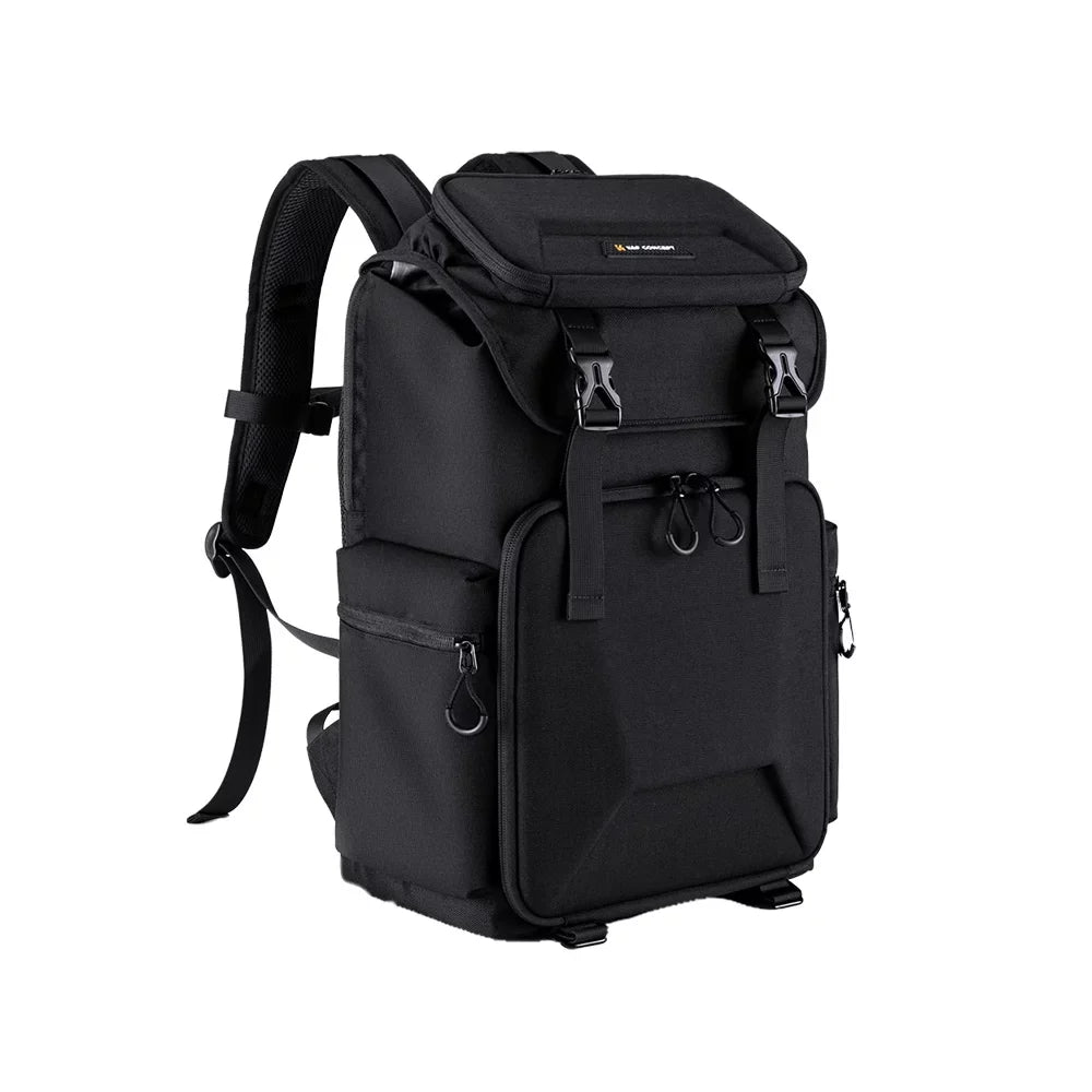 K&F CONCEPT Hard Shell Camera Backpack Waterproof SLR/DSLR Camera Bag 22L Large Capacity Photography Bag with 15.6 Inch Laptop Compartment Rain Coating Women Men Photographers