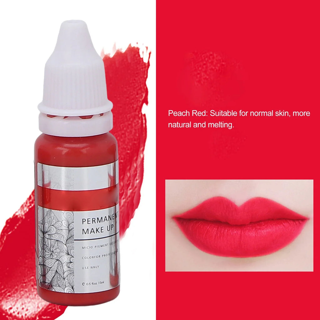 120ml Makeup Tattoo Ink Semi Permanent Lip Microblading Pigment Color 8pcs