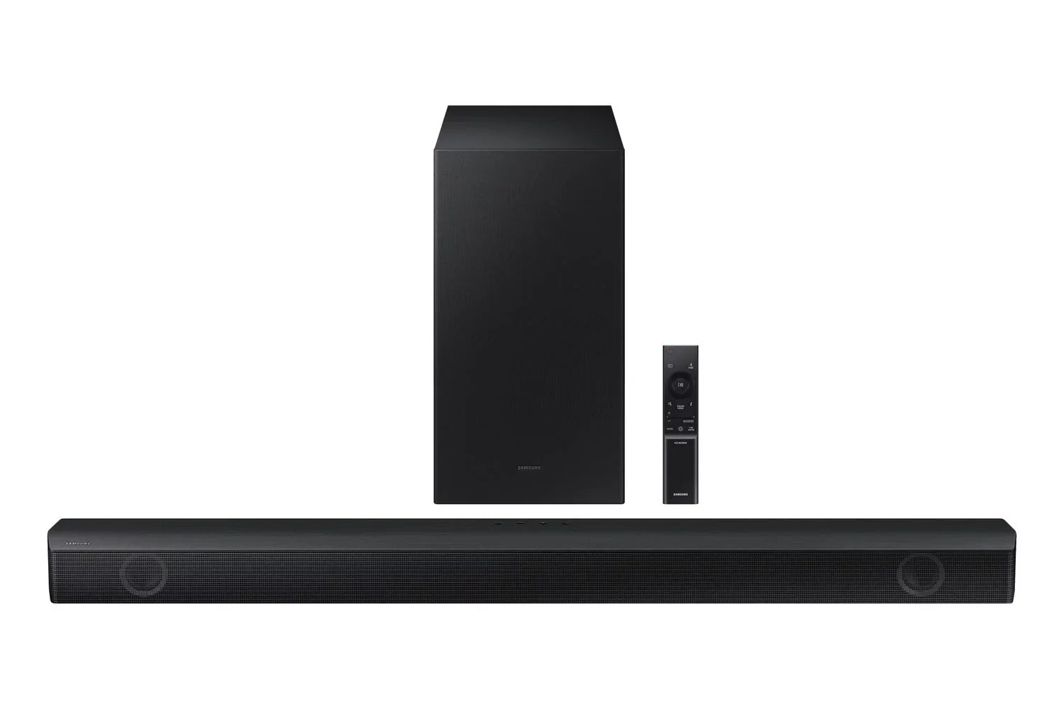 Samsung QN55S90CAFXZA 55" 4K OLED Smart TV with AI Upscaling with a Samsung HW-B550 2.1ch Soundbar and Subwoofer with Dolby Audio (2023)