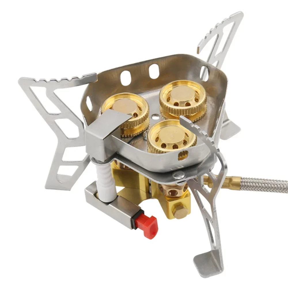 Tomshoo Windproof Backpacking Stove, 6800W High Gases, Adjustable Valve Cooking Camping Picnic Hiking