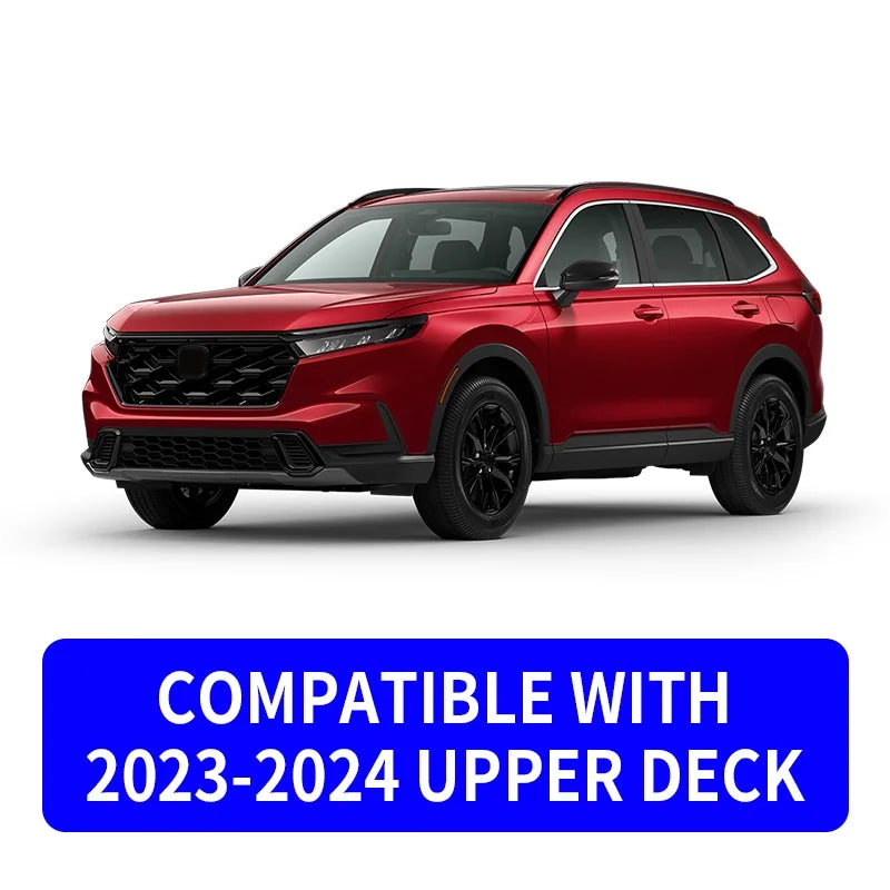 Cargo Mat with 2023 2024 Honda CRV Hybrid Cargo Liner Trunk Mat Back Seat Protection Protector Honda CR-V Accessories (Fit Upper Deck, Trunk Mat+Backrest Mats)