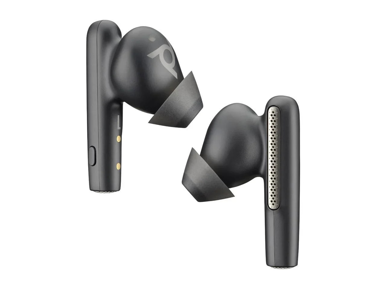 Plantronics Voyager Free 60 Teams Earset - Stereo - True Wireless - Bluetooth - 98.4 ft - Binaural - In-ear - Noise Canceling - Carbon Black 220757-01