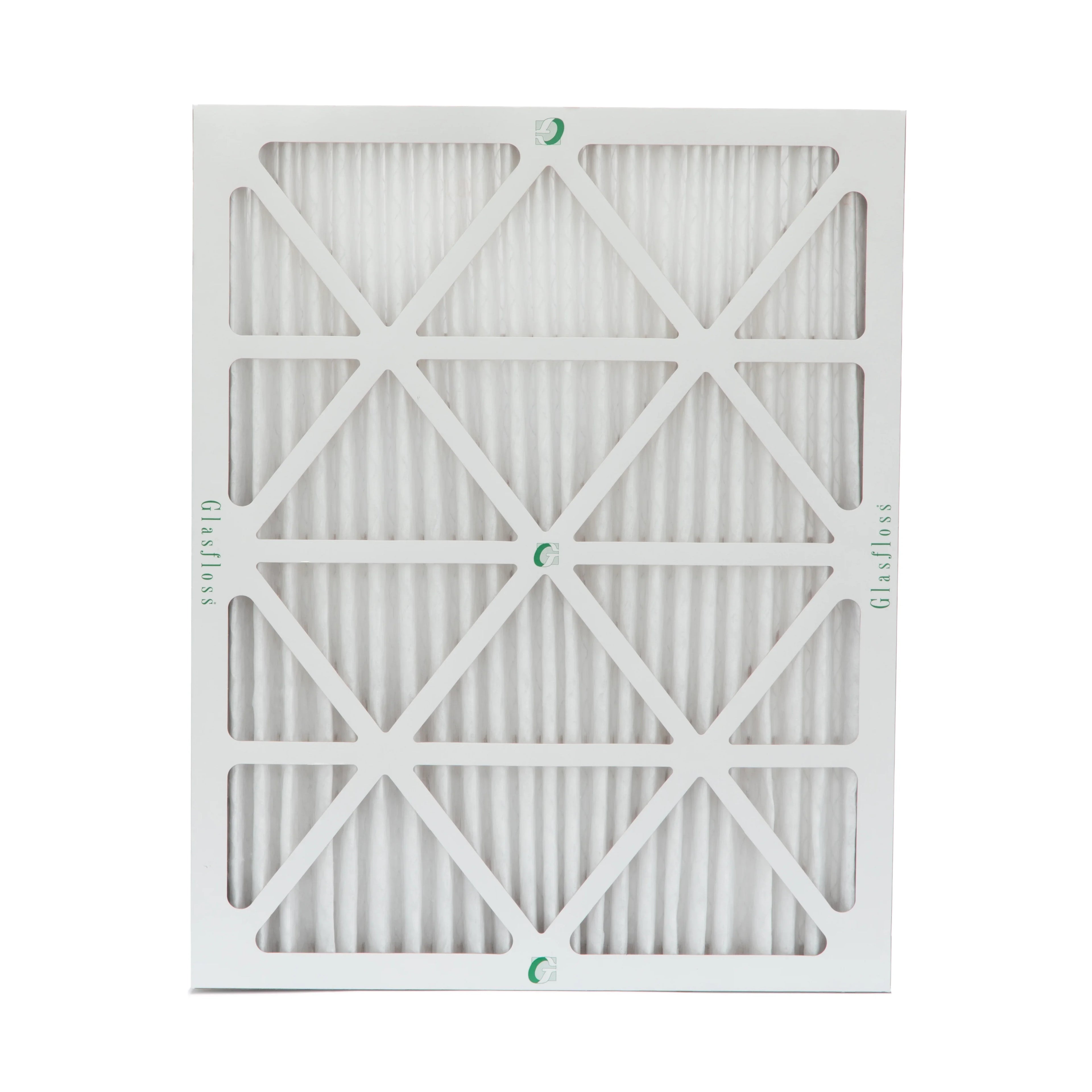 3 Pack of 16x20x2 MERV 10 Pleated 2" Inch Air Filters by Glasfloss. Actual Size: 15-1/2 x 19-1/2 x 1-3/4