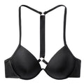 Victoria's Secret Shine Strap Fabulous Push Up Bikini Swim Top Black Size 34DDD NWT