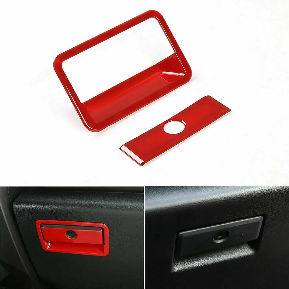Teledu F150 Red 28pcs Full Interior Set Center Console Protection Trim Kit