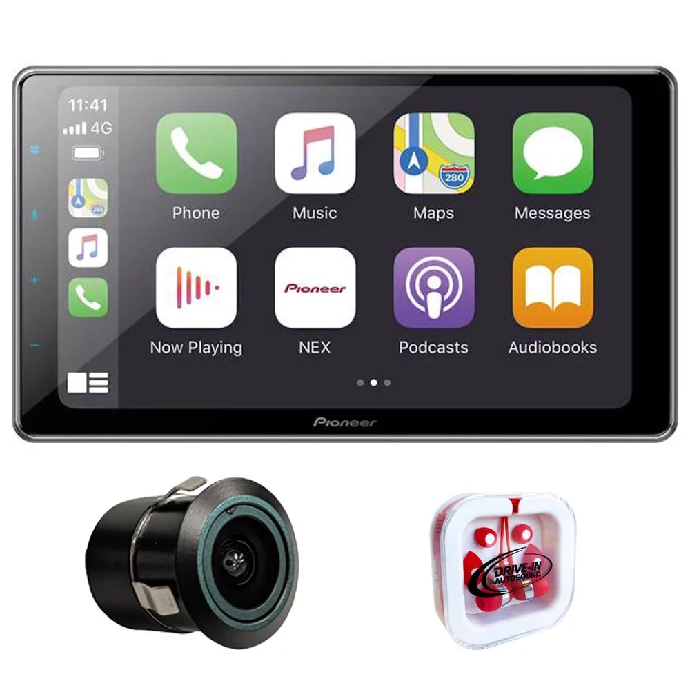 New Pioneer DMH-WT7600NEX 1-DIN 9" Digital Media Receiver & Bullet Backup Camera