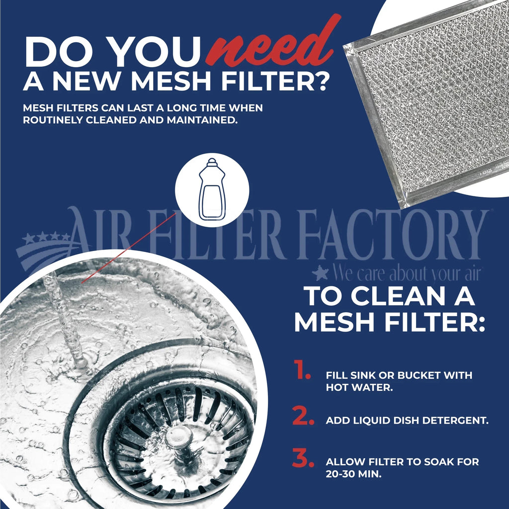 2-Pack 123324‐004, 123324004, TRN123324004 with Trion Aluminum Furnace HVAC Pre/Post Filters By Air Filter Factory