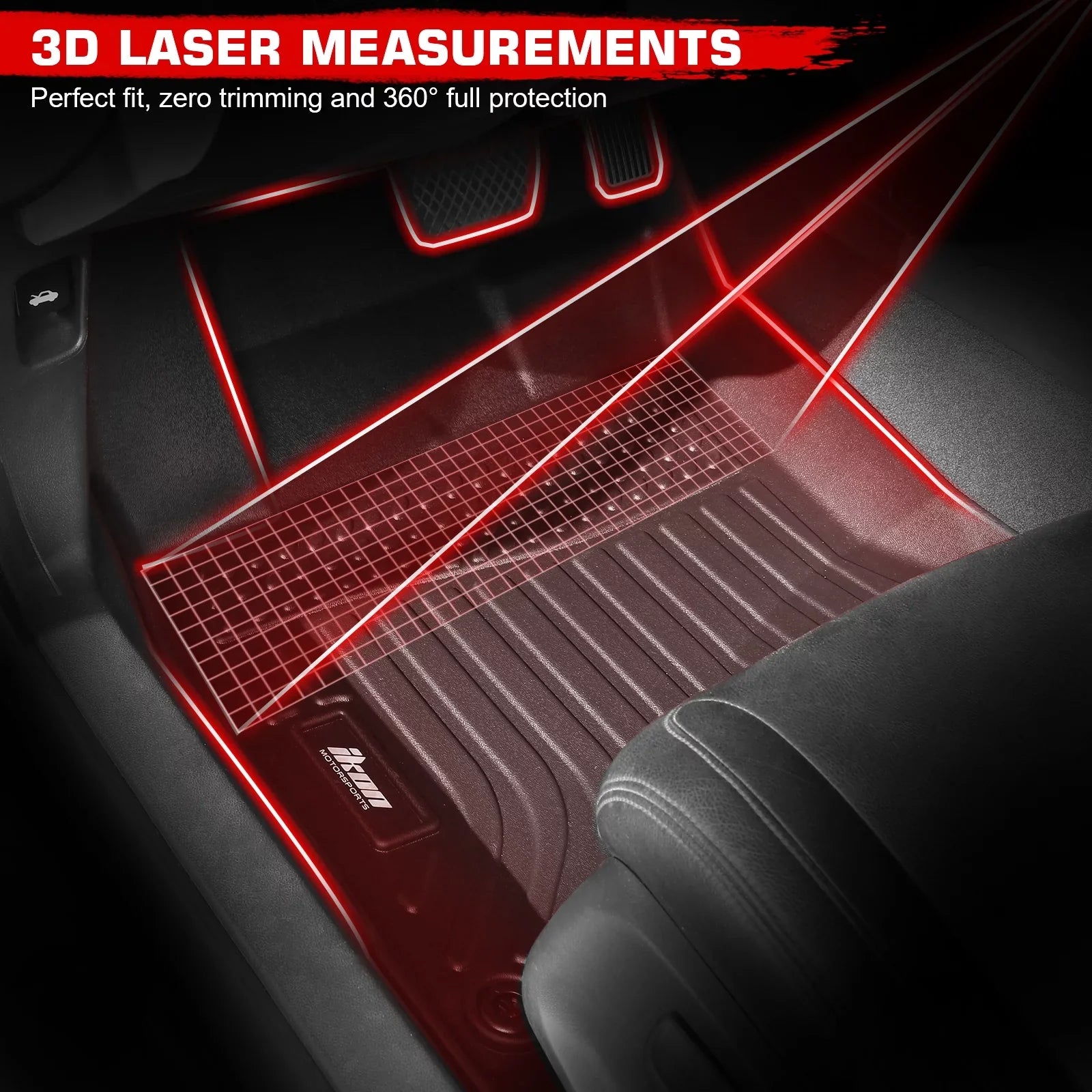 Ikon Motorsports Floor Mats & Trunk Mat With 2023-2024 Honda HR-V, Black 3D Molded Carpets Liner 1st 2nd Row Front Rear Boot Tray Shield Protection Cargo Pad TPE All Protector
