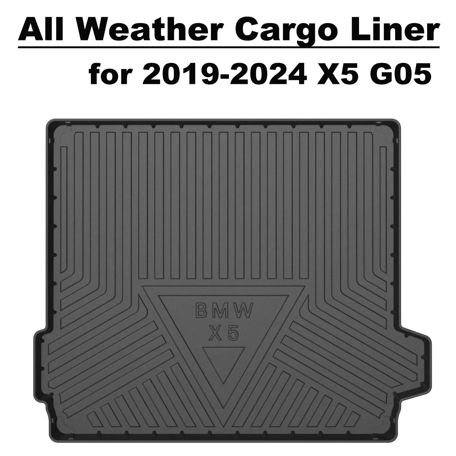 Cargo Liner fit 2019-2024 BMW X5 All Rear Trunk Wrap Cargo Tray Floor Mat BMW X5 2019 2020 2021 2022 2023 2024 Accessory , Black