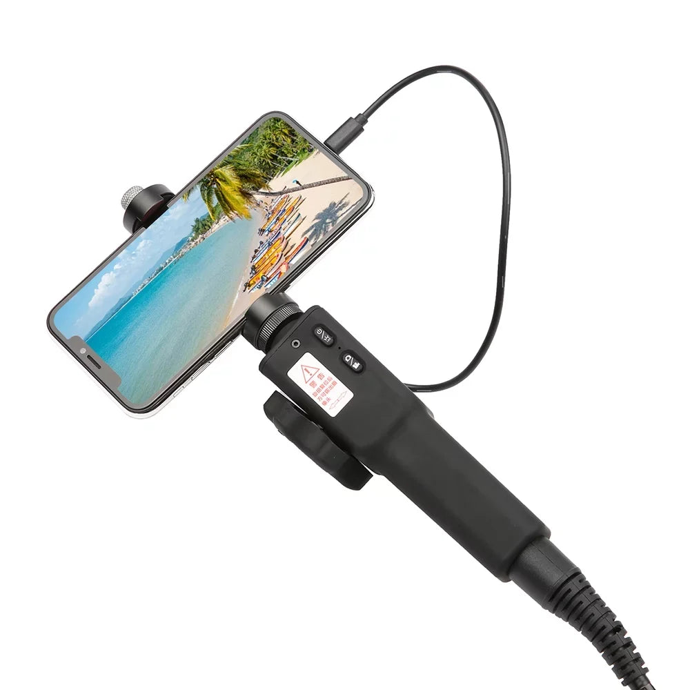 Shinysix Industrial Endoscope, 6.3-inch Screen 8.5mm Lens Manual Steerable Tube 8.5mm With Video Manual Steerable 1m 3.5-inch To 6.3-inch Lens Capture Videos Steerable Qisuo Siuke Nebublu