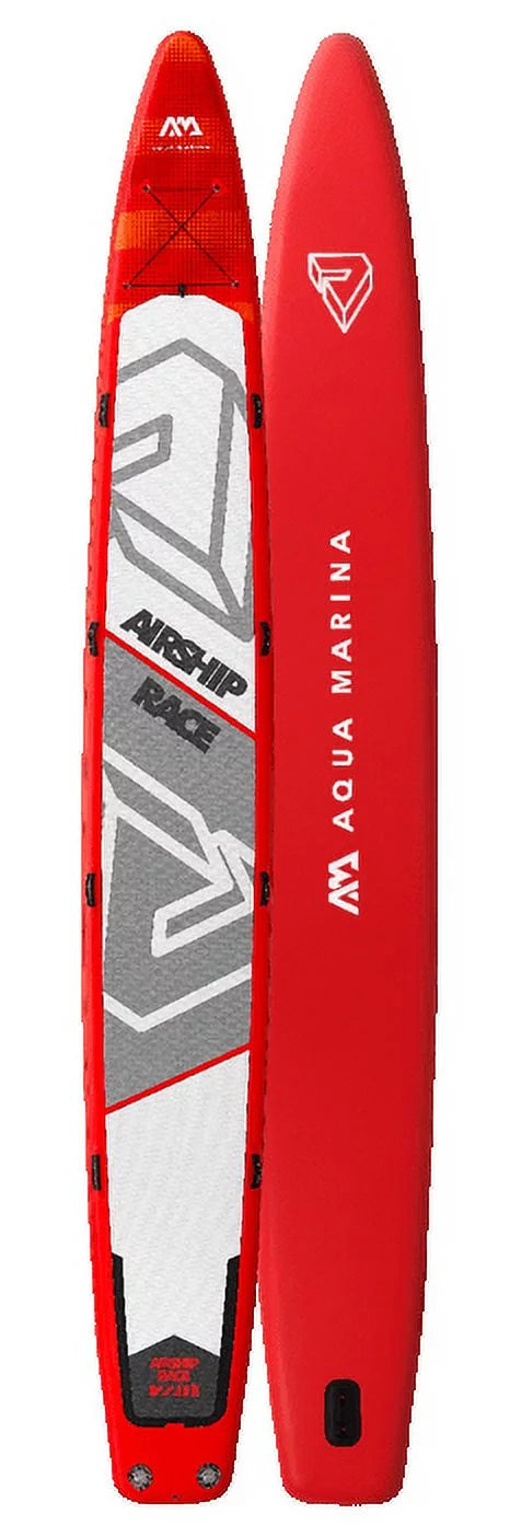 Aqua Marina Stand Up Multi-Person Paddle Board - AIRSHIP RACE 22'0" - Inflatable SUP Package, including Carry Bag, Paddle, Fin, Pump & Safety Harness