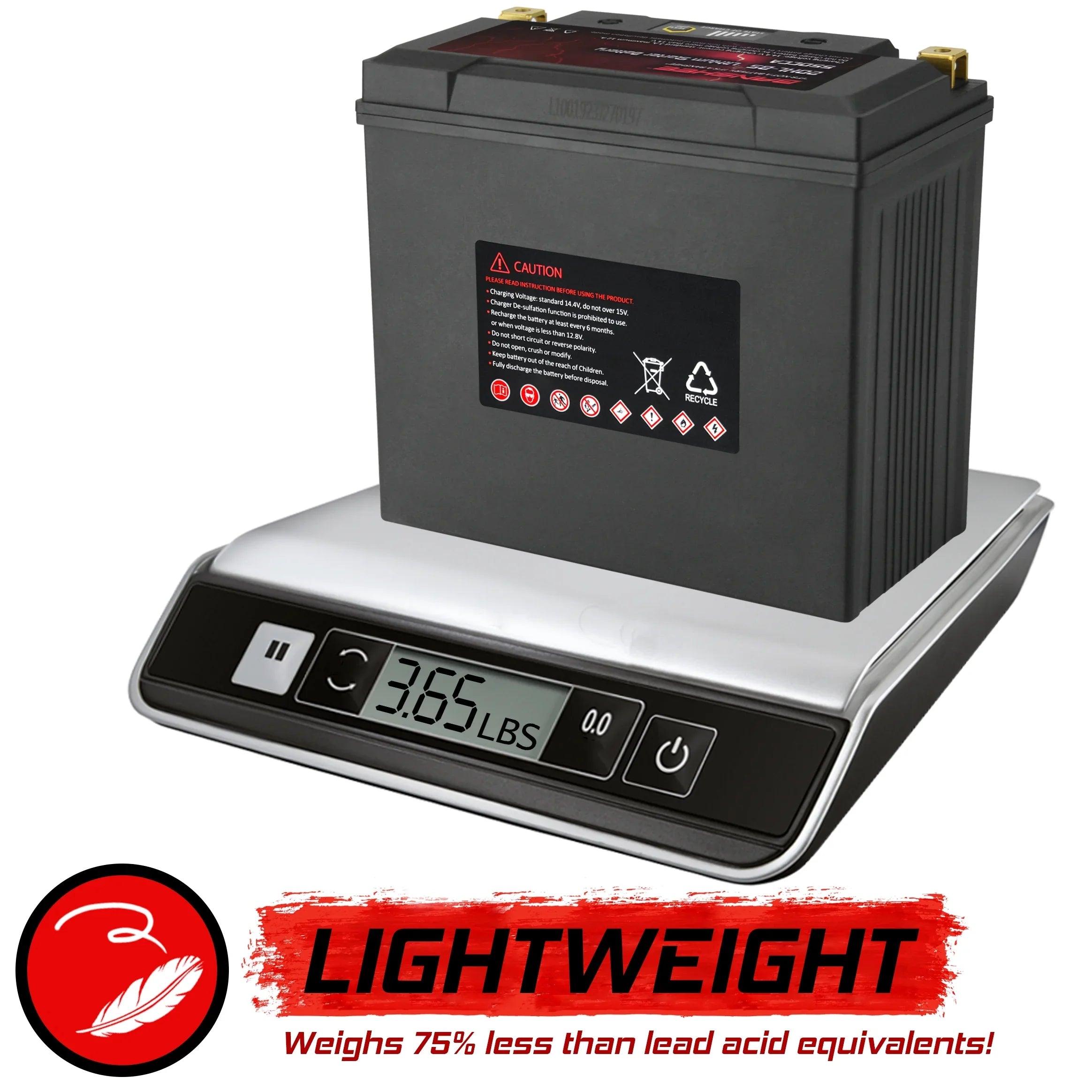 Banshee 20L-BS LiFePO4 Motorsports Battery with Yamaha XV1700A Road Star 2004 to 2007