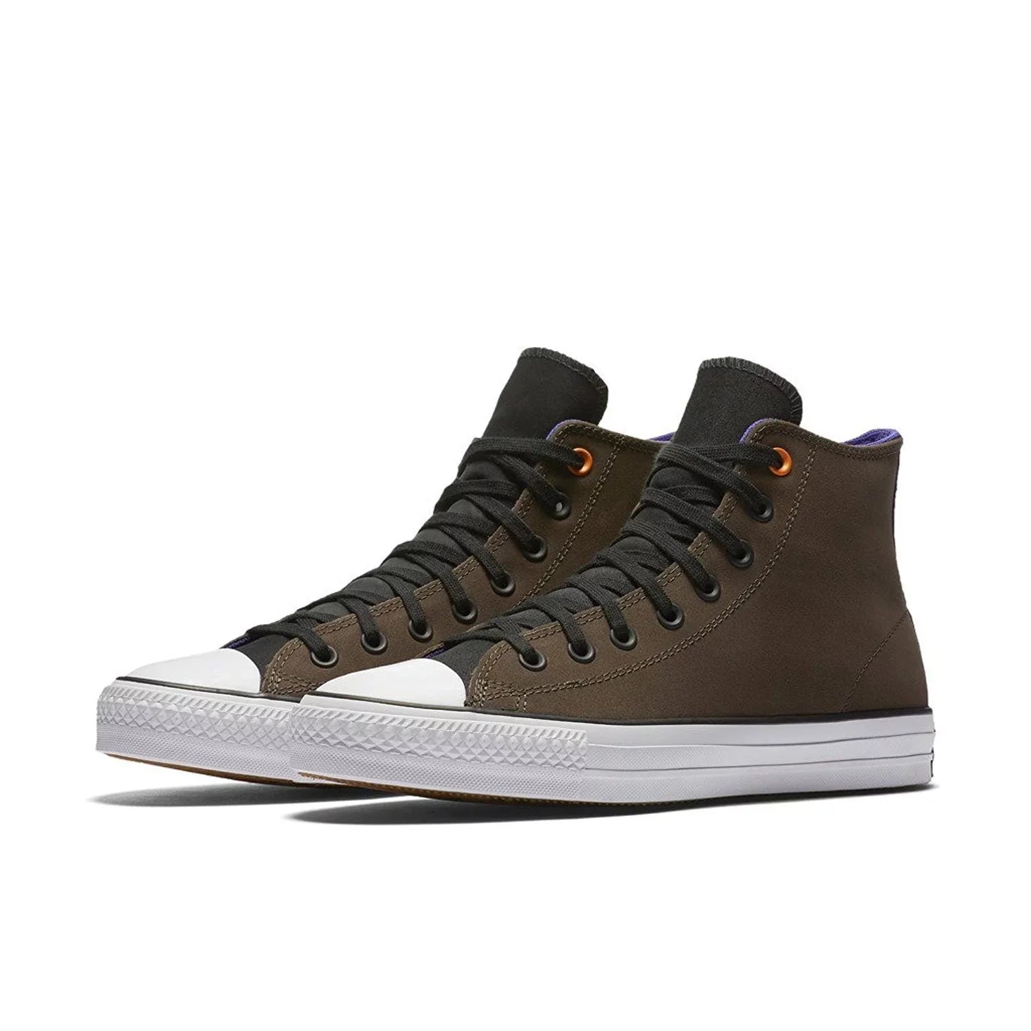 Converse Chuck Taylor All Star Pro Hi Dark Chocolate / Black Grape High-Top Fashion Sneaker - 13M 11M