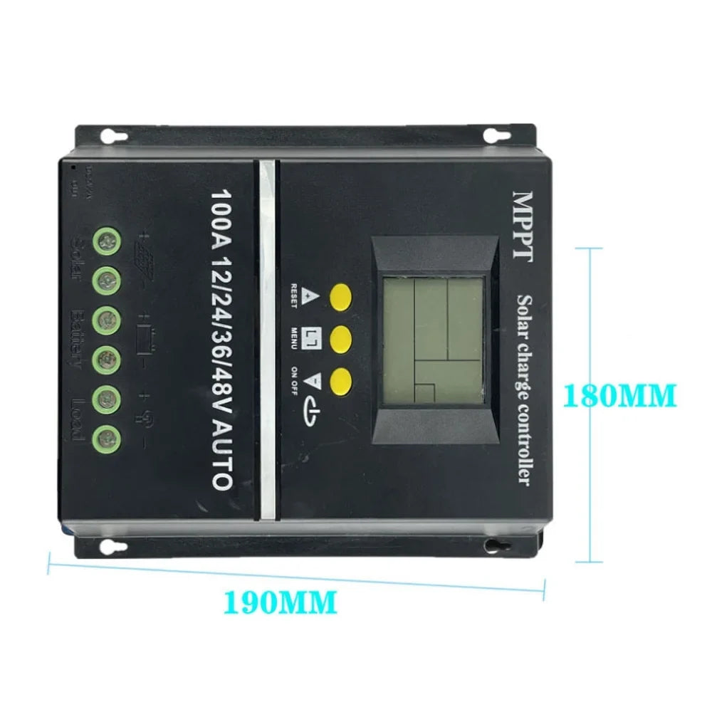 Lixada Solar Controller Automatic Voltage Identification Rechargeable Battery Leadacid Cell LCD Display Off-grid Electrical Power Generating Systems