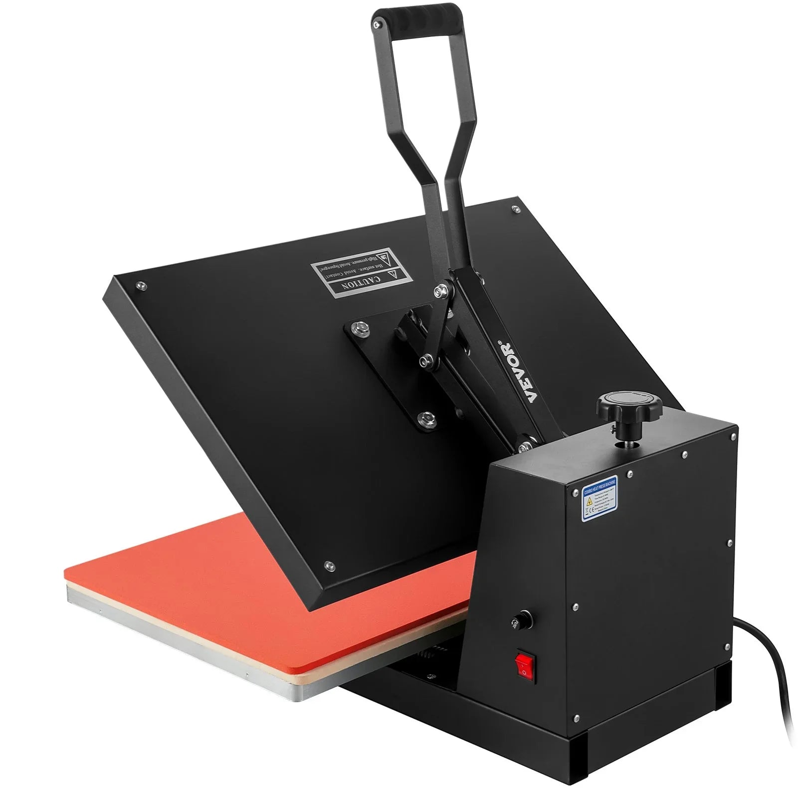 VEVOR 16x24 Heat Press Machine 1700W Power, Industrial Sublimation Printer TShirt and Heat Transfer Vinyl, Easy to Use Digital Heat Press Black