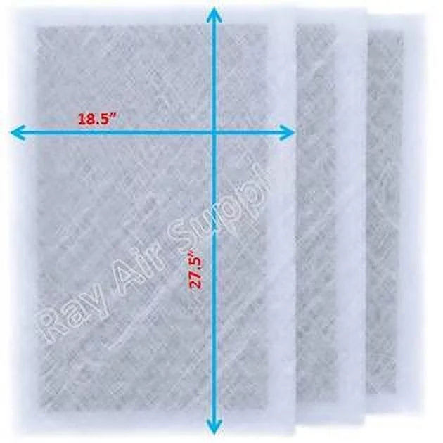 RAYAIR SUPPLY 20x30 Replacement Filter Pads with SolaceAir Air Cleaner 20x30 Refills (3 Pack) WHITE