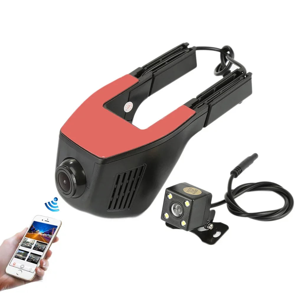 Wifi Car DVR Dash Camera Digital Video Recorder Camcorder Front rear camera HD 1080P