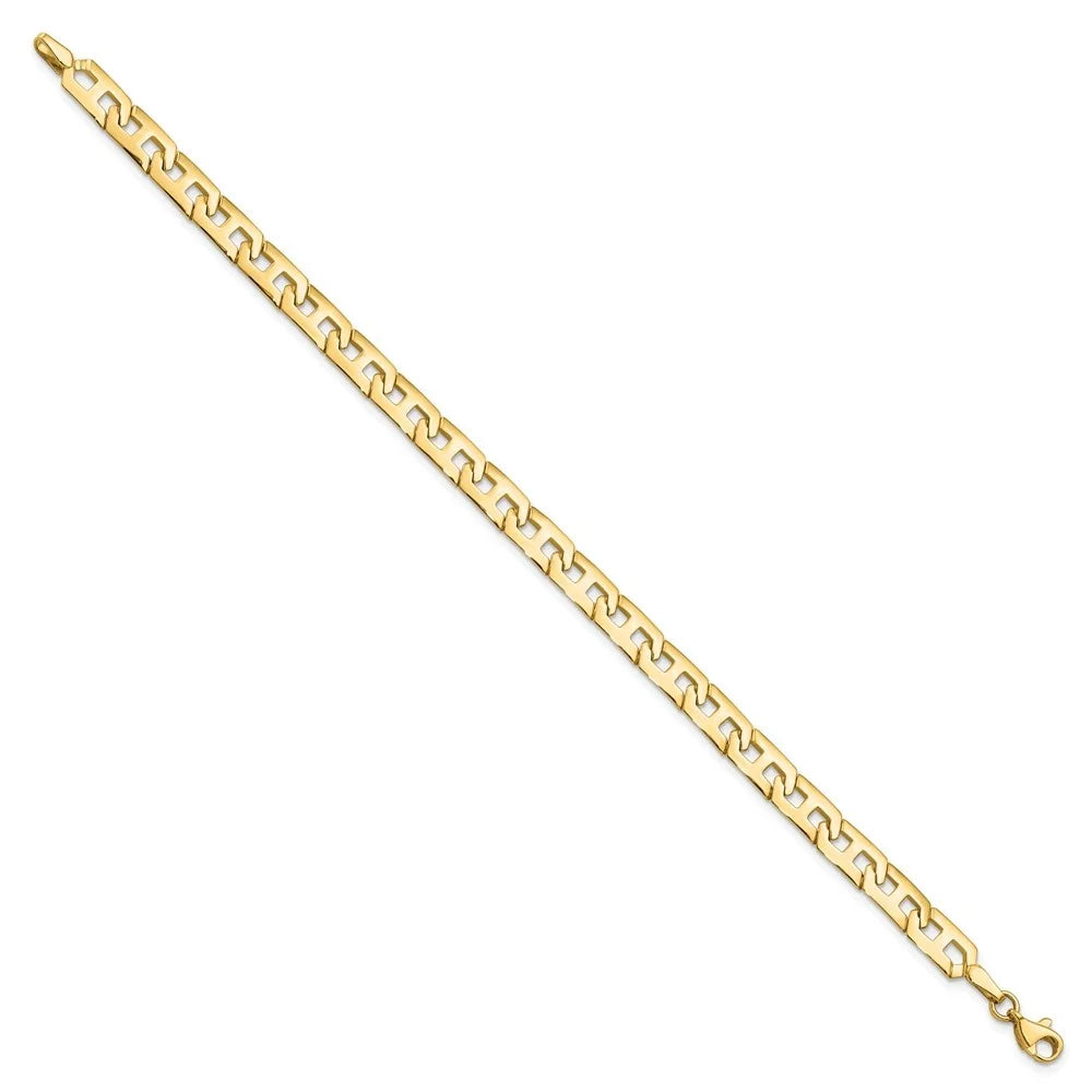 Auriga Fine Jewelry 14K Yellow Gold Polished Fancy Link Bracelet 7.5inch Women