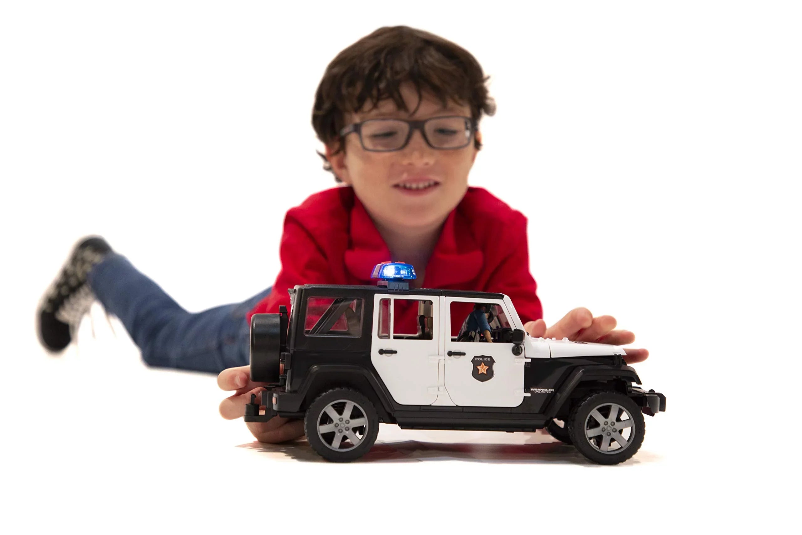 Jeep Rubicon Police car with Policeman