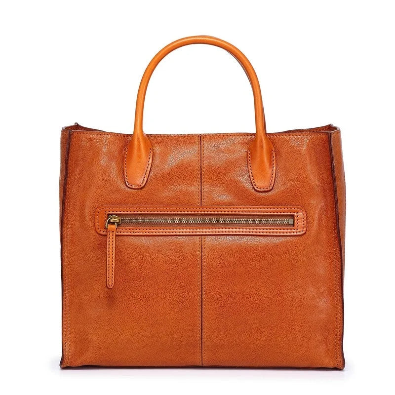 Old Trend Genuine Leather Aspen Leaf Tote Bag Black