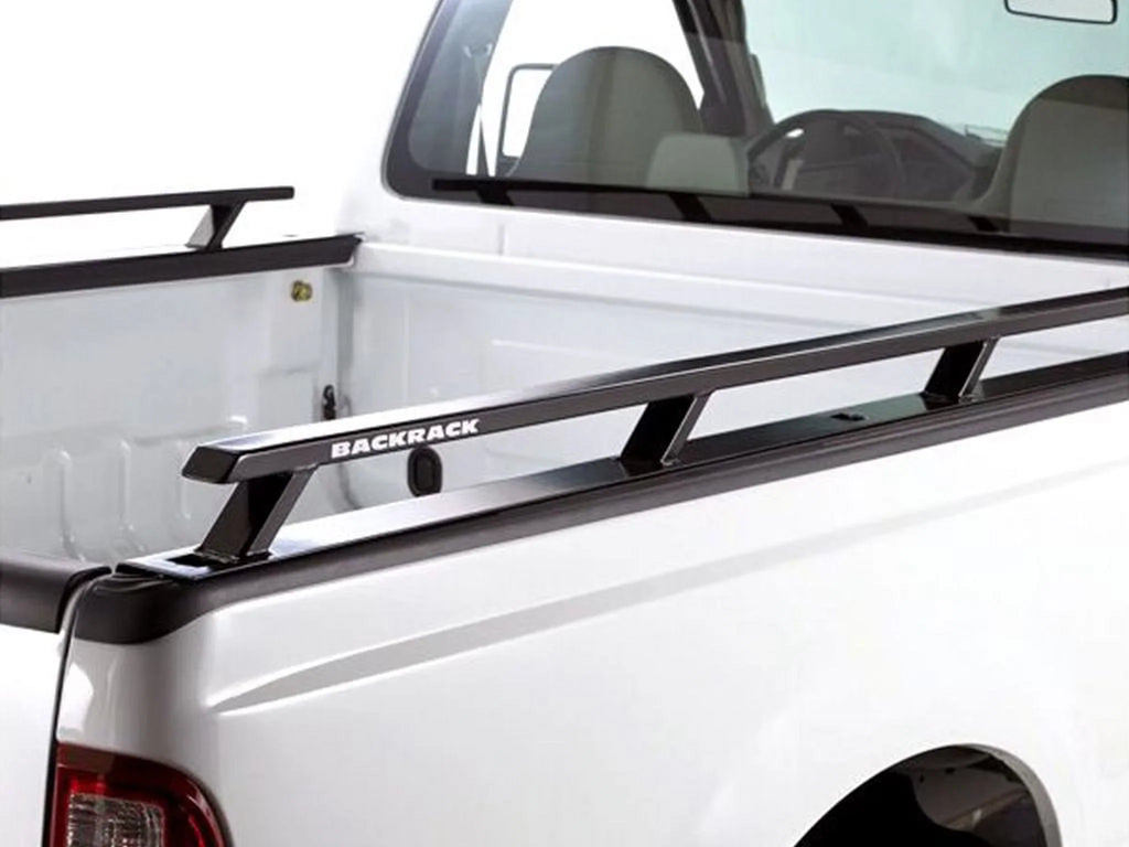 BACKRACK by RealTruck Side Rails to use w/ Standard Bed | Black, No Drill | 65509 | with 2017-2020 Ford F-250/F-350 6.5' Bed