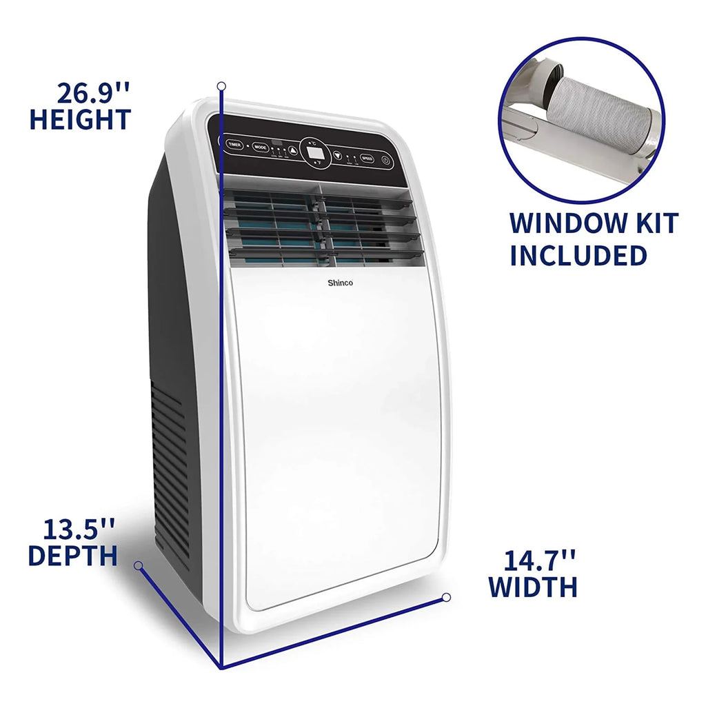 Shinco 8,000 BTU Portable AC Unit, Dehumidifier, and Fan 200 SqFt Rooms