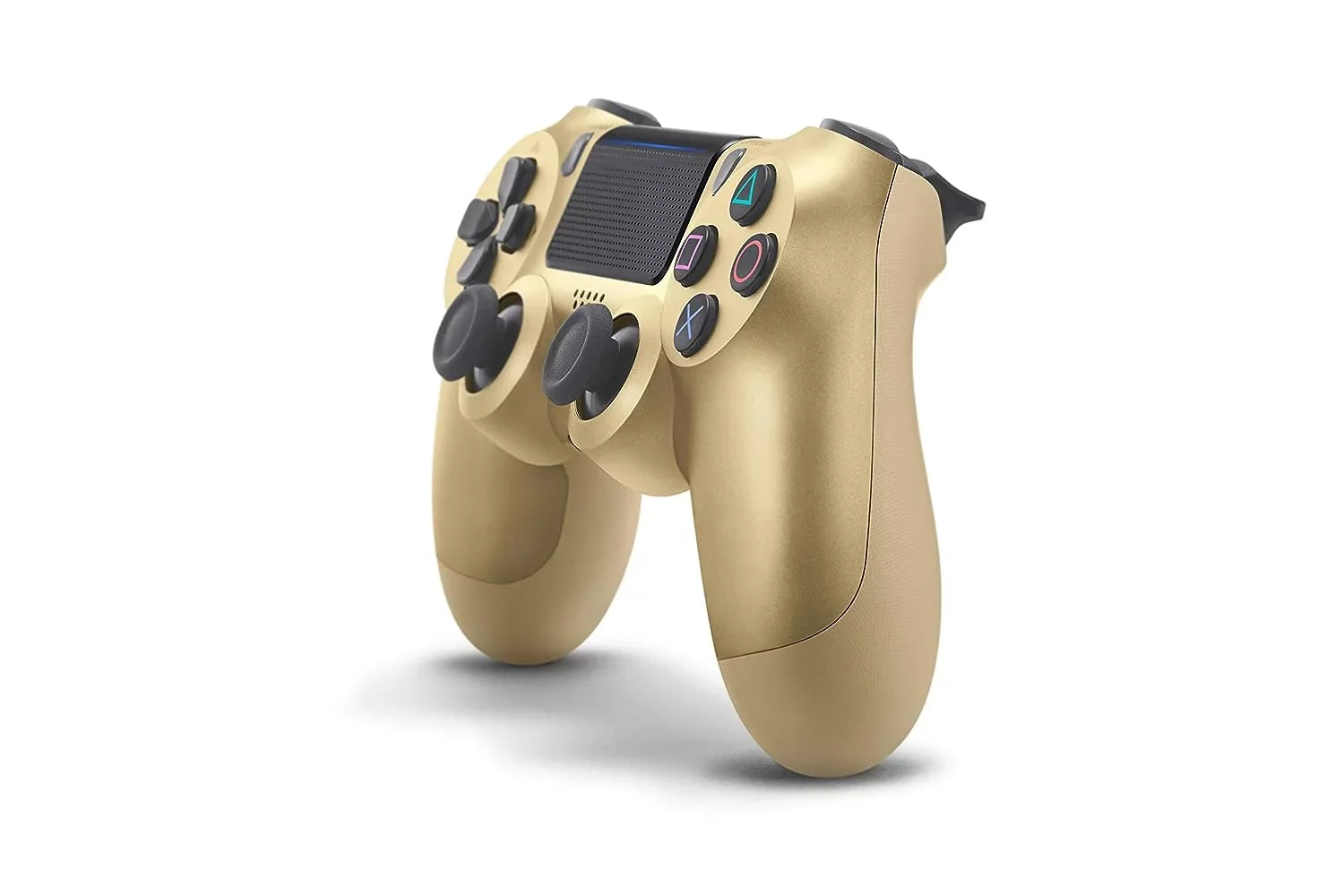 Like New PlayStation 4 DualShock Wireless Gold Controller with Earbuds BOLT AXTION Bundle