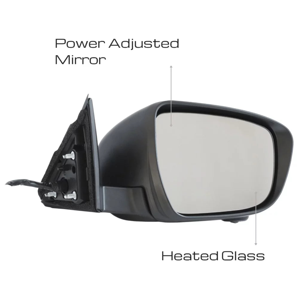 For Nissan 14-19 Rogue Passenger Side Mirror W/ Camera Power Fold Blinker 13Pin Fits select: 2014-2018 NISSAN ROGUE S/SL/SV