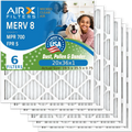 20x36x1 Air Filter MERV 8 Comparable to MPR 700 & FPR 5 Electrostatic Pleated Air Conditioner Filter 6 Pack HVAC AC Premium USA Made 20x36x1 Furnace Filters by AIRX FILTERS WICKED CLEAN AIR.