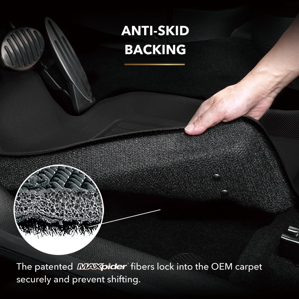 3D MAXpider KAGU Floor Mat (BLACK) Suitable with JEEP GRAND CHEROKEE L 2022-2024 - Front Row