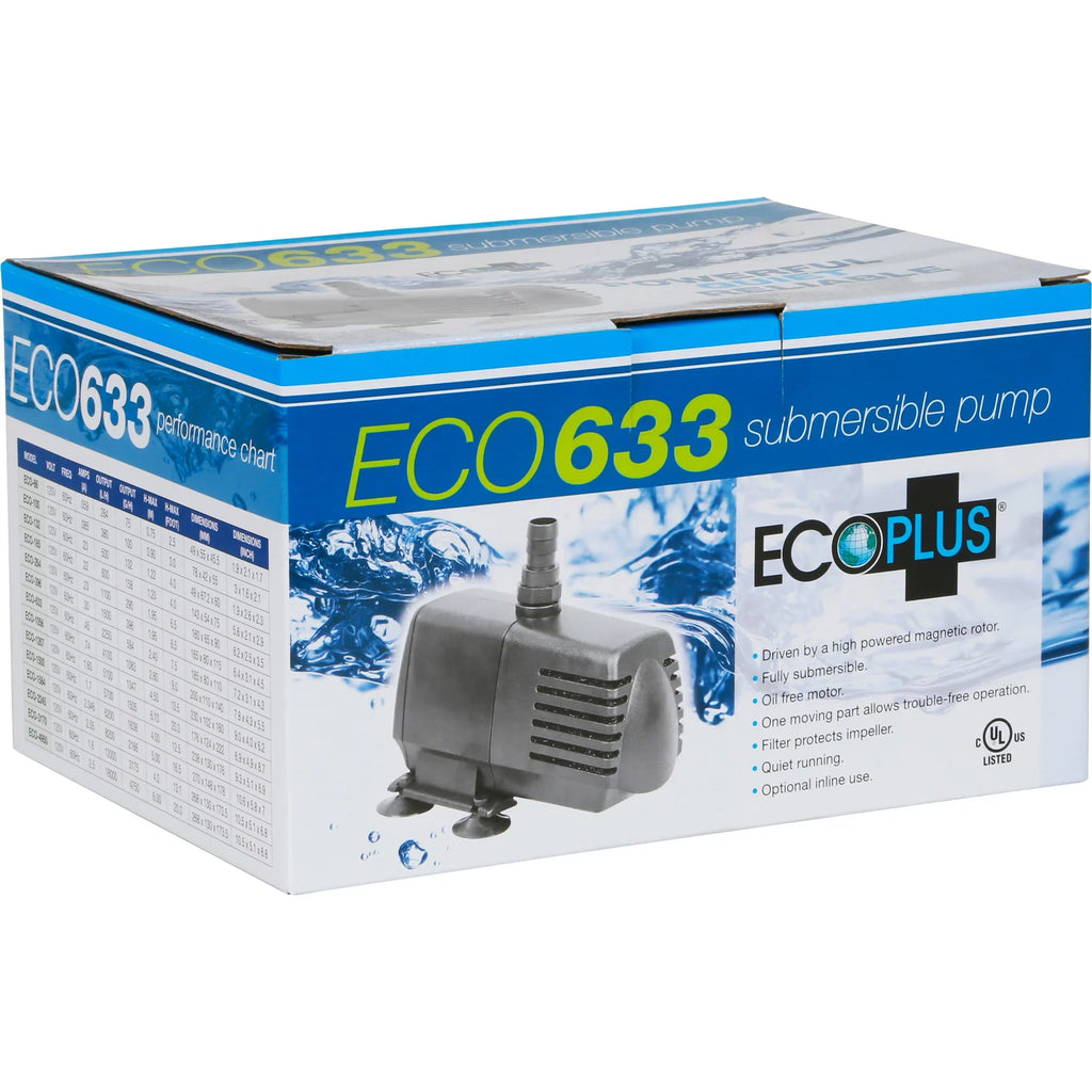 EcoPlus Eco 633 Fixed Flow Submersible/Inline Water Pump 590 GPH