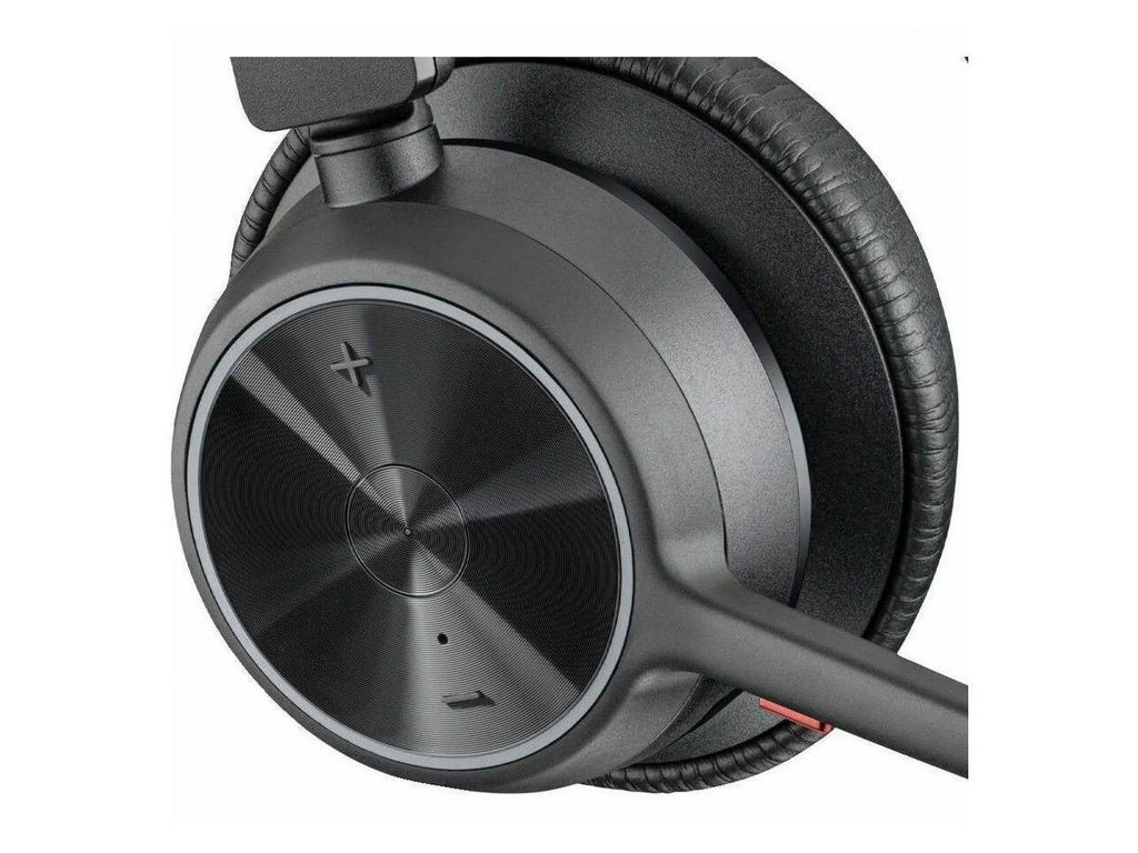Poly VOYAGER 4300 UC 4320 Headset - Stereo - USB Type A - Wired/Wireless - Bluetooth - 164 ft - 20 Hz - 20 kHz - Over-the-head - Binaural - Ear-cup - 4.92 ft Cable - Noise Cancelling MicrophoneTAA ...