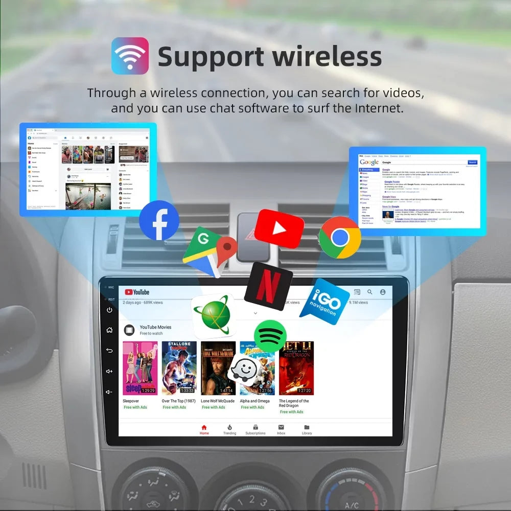 9" Android 12 Car Stereo Radio GPS CarPlay Nissan Qashqai 1 J10 2006-2013 2+32G with Spare Camera